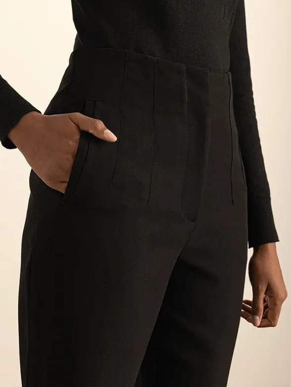 Polo Women Slim Pants Black