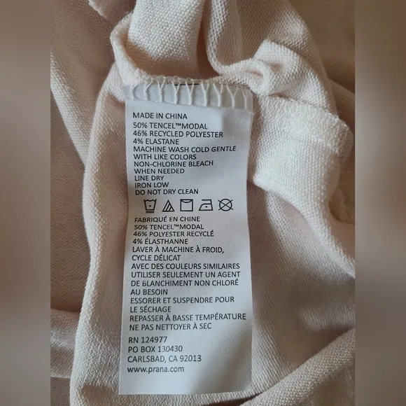 Prana Foresta Top Hoodie Women's Size S Athleisure Casual Neutral Lounge wear