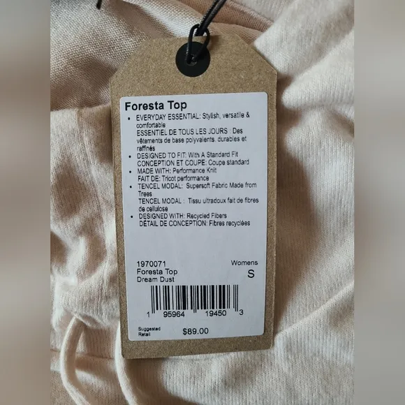 Prana Foresta Top Hoodie Women's Size S Athleisure Casual Neutral Lounge wear