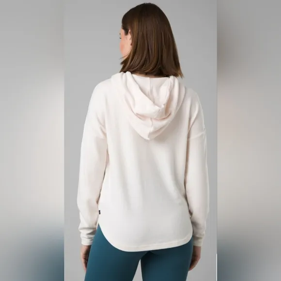 Prana Foresta Top Hoodie Women's Size S Athleisure Casual Neutral Lounge wear