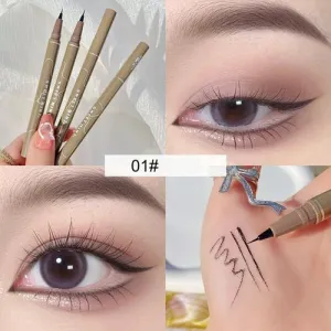 Precision Defined: Ultra-Thin Waterproof Liquid Eyeliner for Korean Makeup and Women's Quick Look