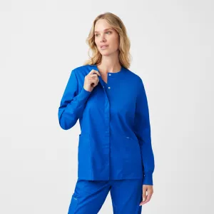 ProFlex LJ706 Women's 3 Pocket Scrub Jacket Royal
