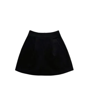 Q.C PLAY: Pintuck Pocket A-Line Balloon Skirt [Inner Pants Built-in] - 2colors