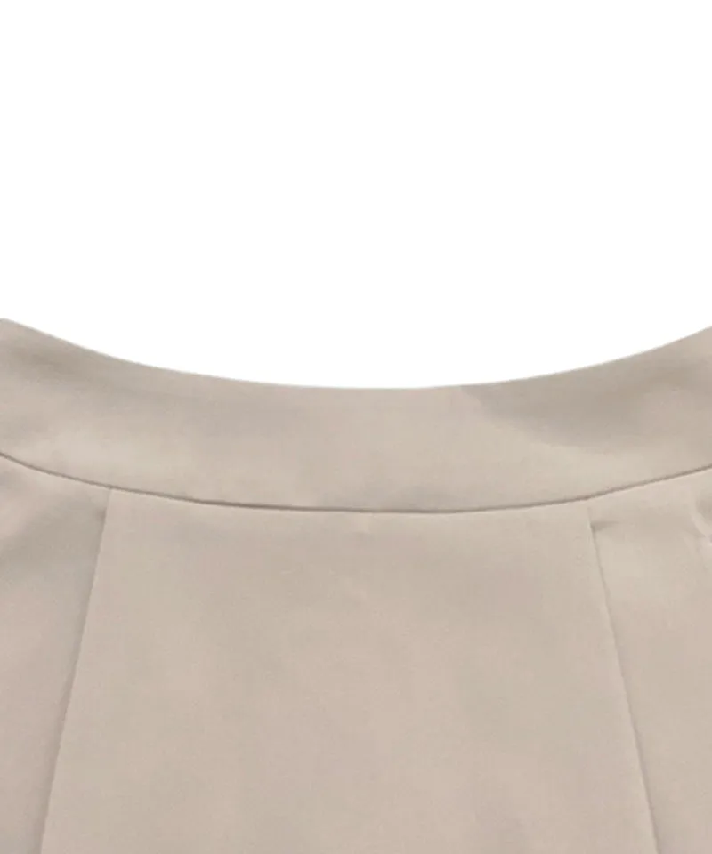Q.C PLAY: Pintuck Pocket A-Line Balloon Skirt [Inner Pants Built-in] - 2colors