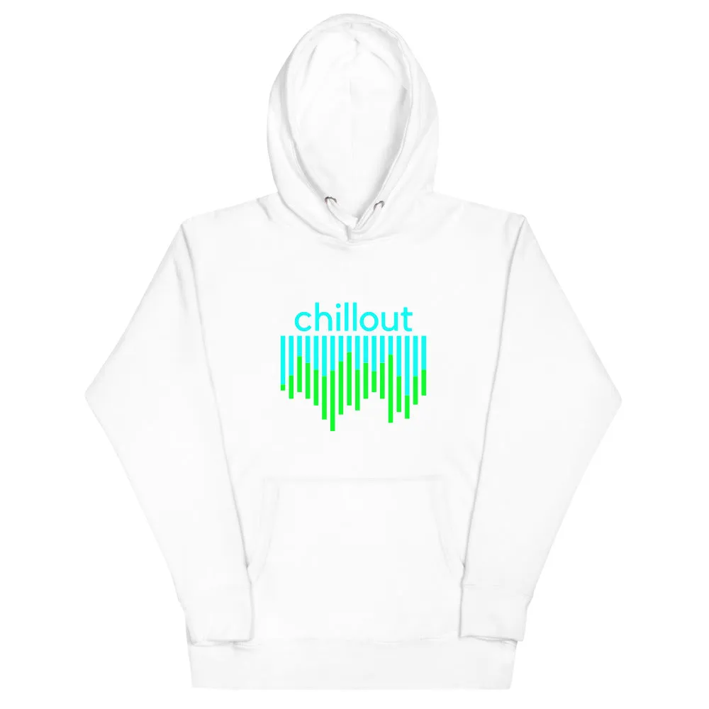 "Chillout" DJ Music Equalizer Design Unisex Premium Sweatshirt Hoodie
