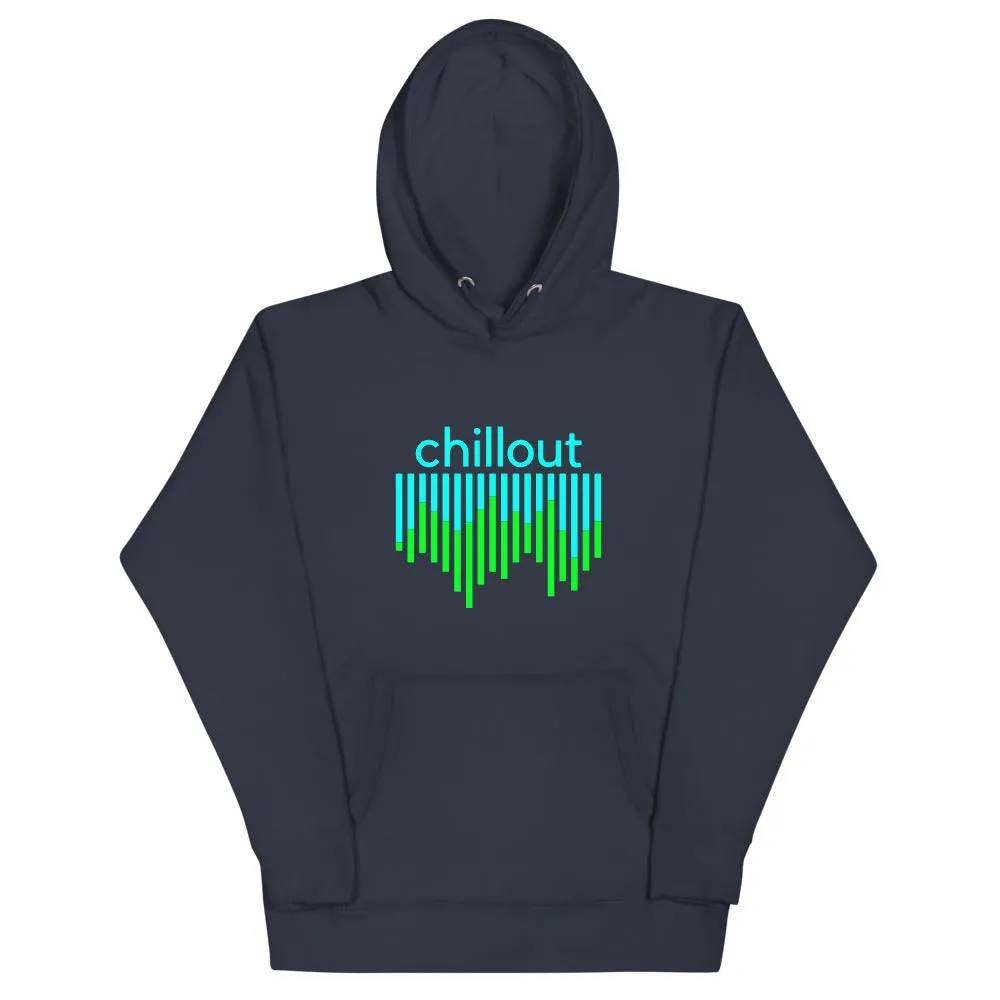 "Chillout" DJ Music Equalizer Design Unisex Premium Sweatshirt Hoodie
