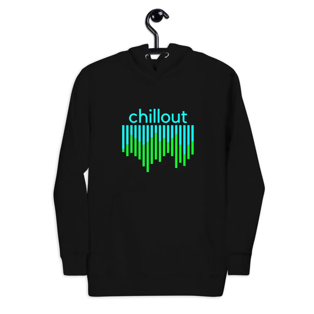 "Chillout" DJ Music Equalizer Design Unisex Premium Sweatshirt Hoodie