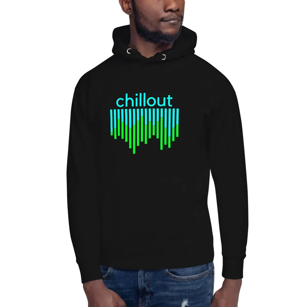 "Chillout" DJ Music Equalizer Design Unisex Premium Sweatshirt Hoodie