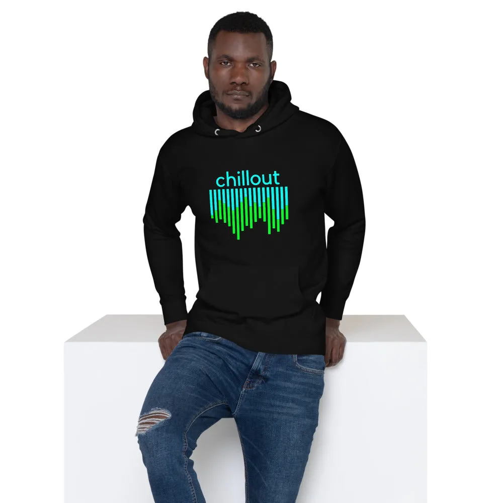 "Chillout" DJ Music Equalizer Design Unisex Premium Sweatshirt Hoodie