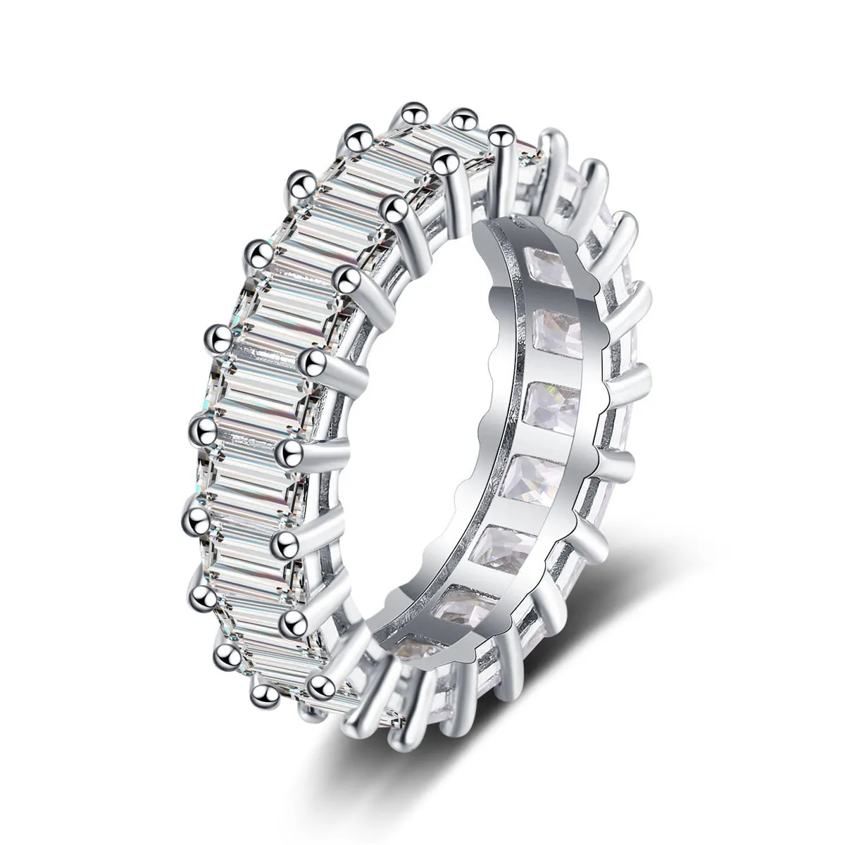 Radiant Crystal & Silver-Plated Band
