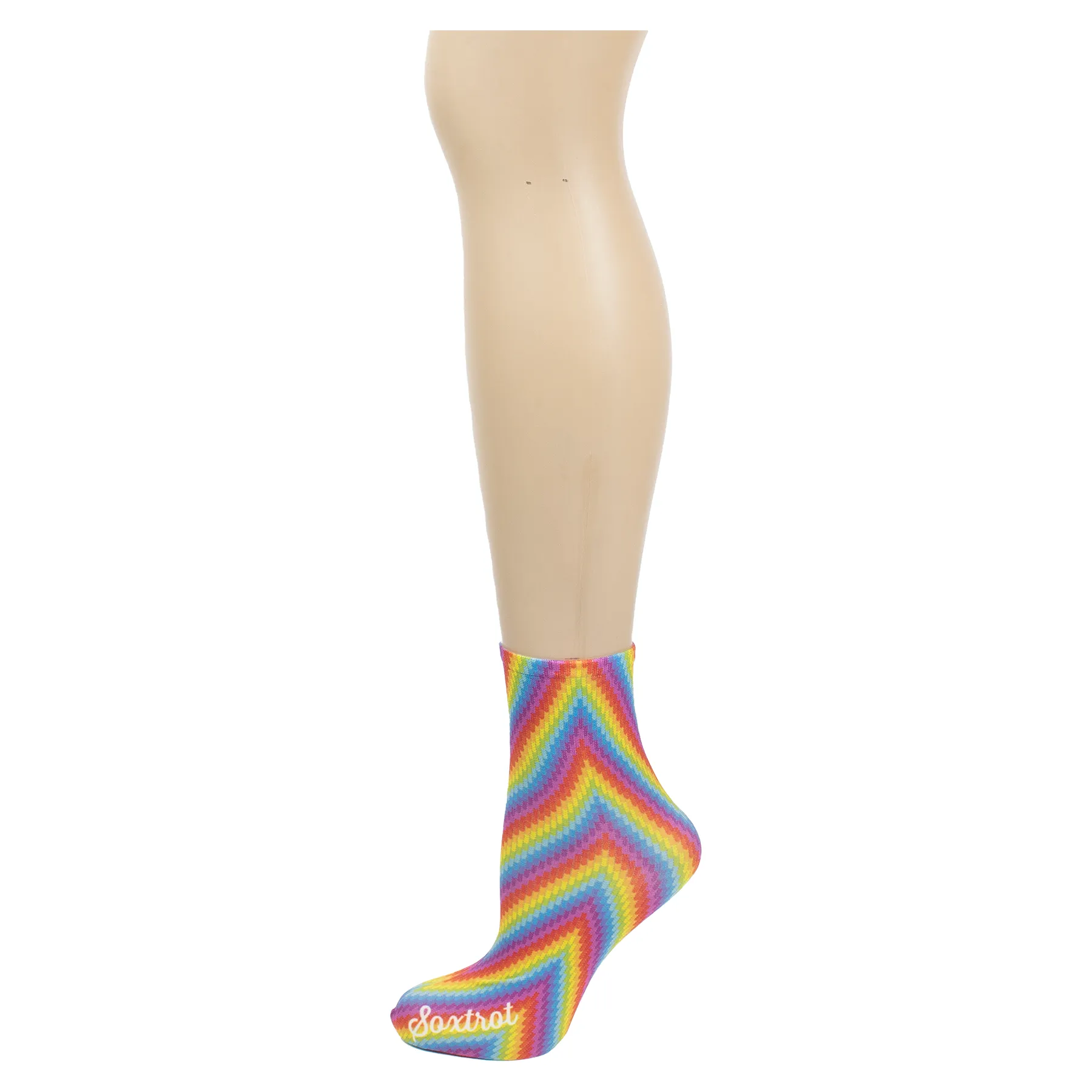 Rainbow Chevron Anklets