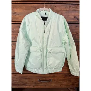 RAINS Fuse Bomber Jacket in Mineral color Size L Women's NWT