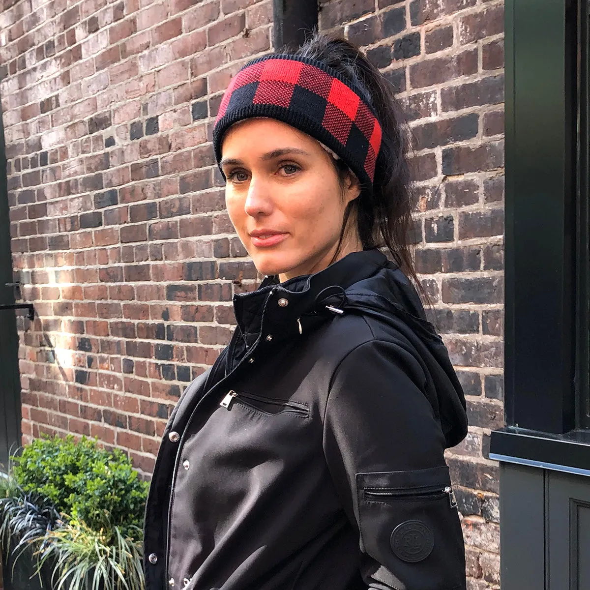 Recycled Headband - Lumberjack Red