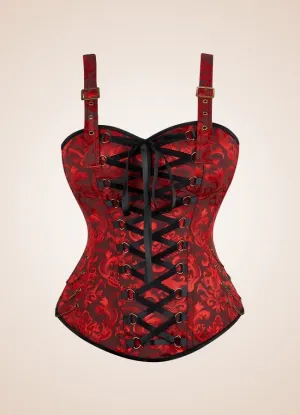 Red Pirate Steampunk Corset