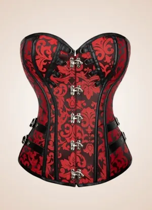 Red Steampunk Gothic Corset