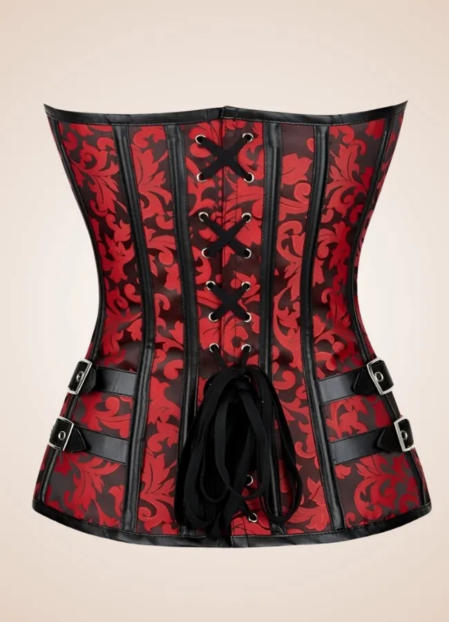 Red Steampunk Gothic Corset