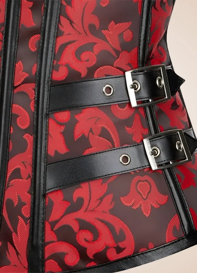Red Steampunk Gothic Corset