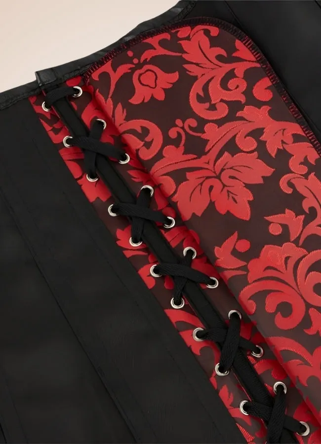 Red Steampunk Gothic Corset