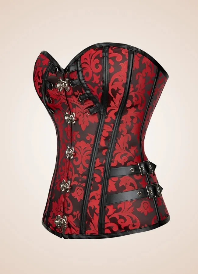 Red Steampunk Gothic Corset