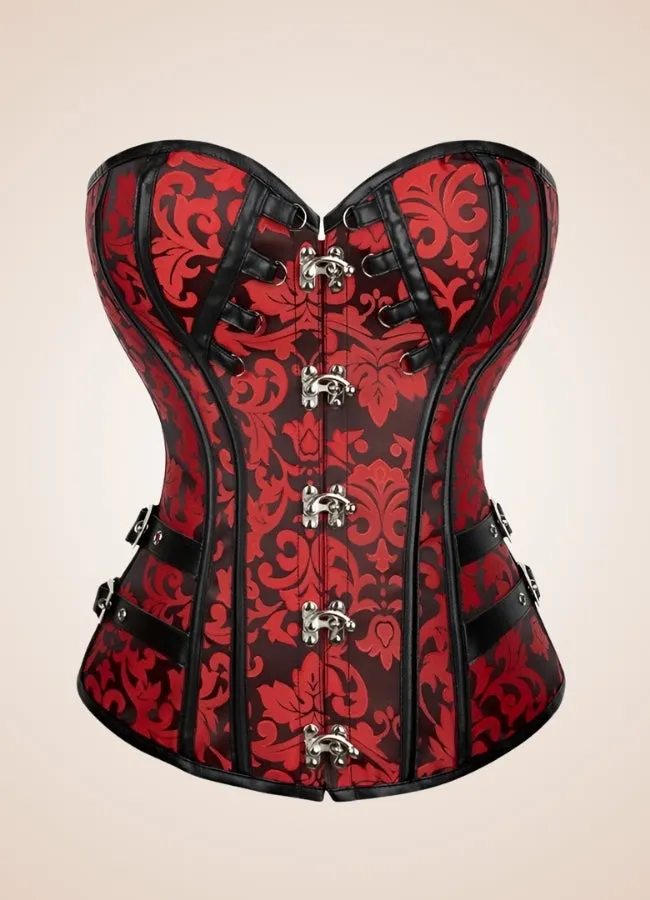 Red Steampunk Gothic Corset