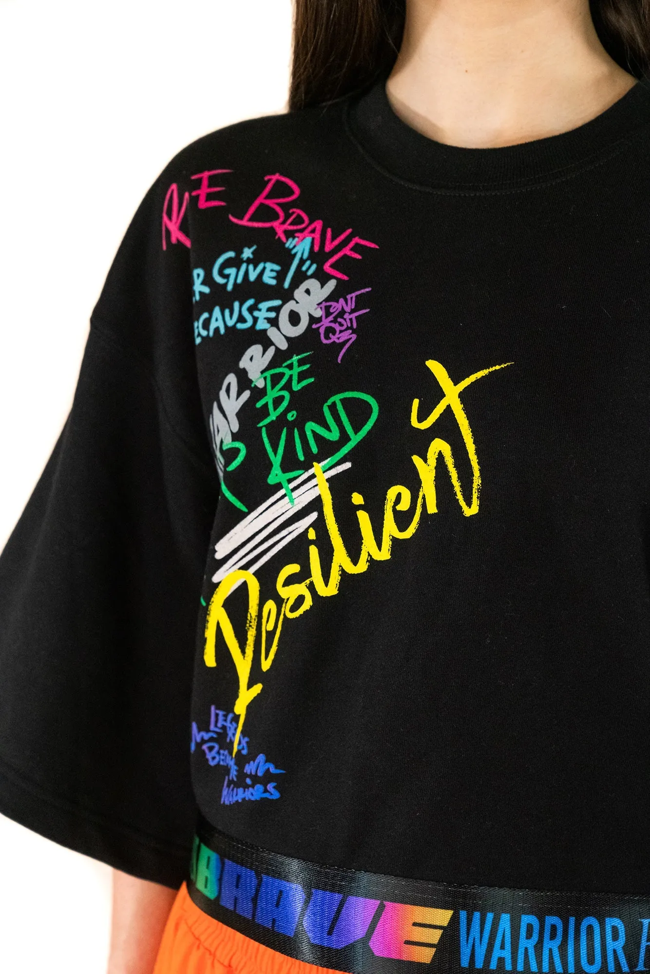 Resilient Women's Crop Top in Black
