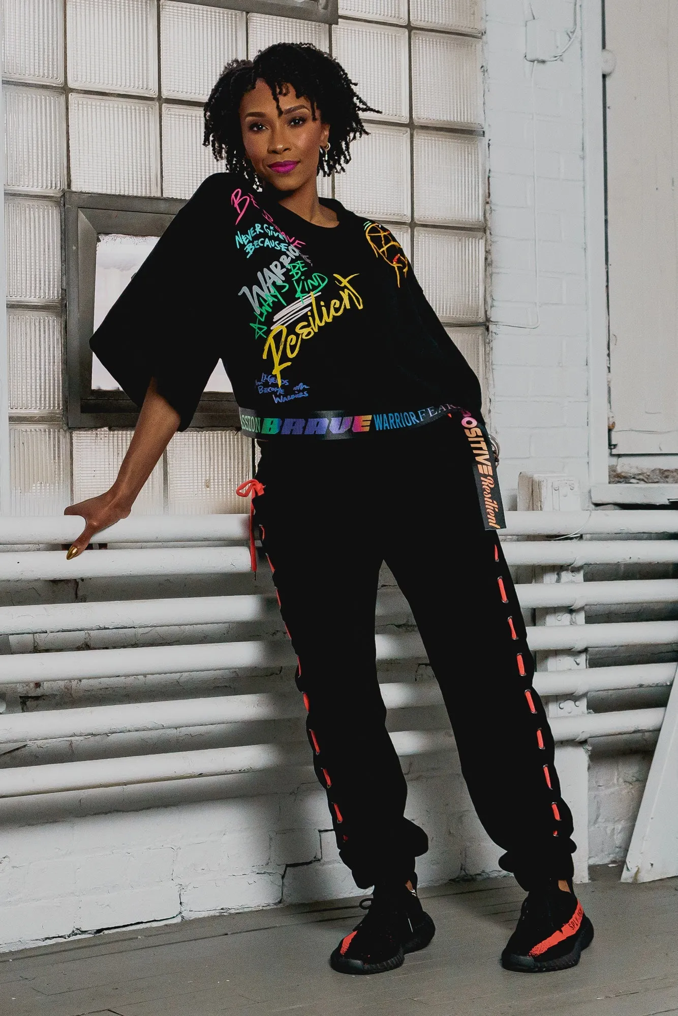 Resilient Women's Crop Top in Black