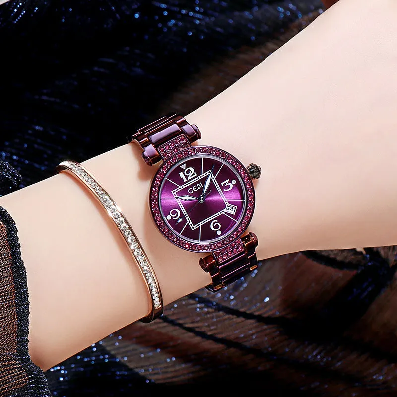 Retro Stainless Steel Strap Women's Watch