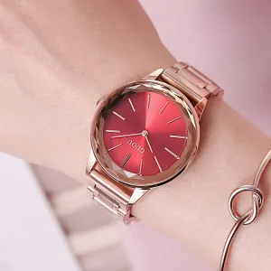 Rhombic Glass Stainless Steel Women's Watch