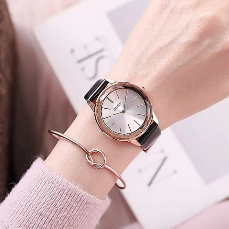 Rhombus Rose Gold Frame Women's Watch