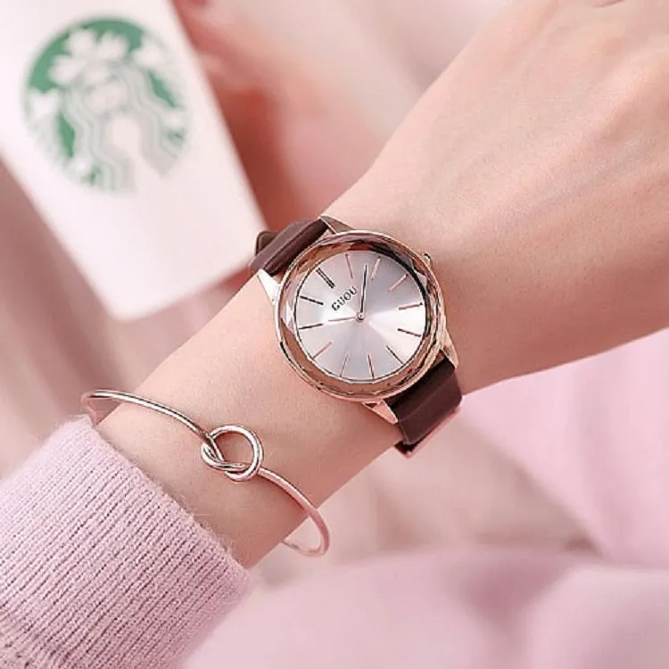 Rhombus Rose Gold Frame Women's Watch
