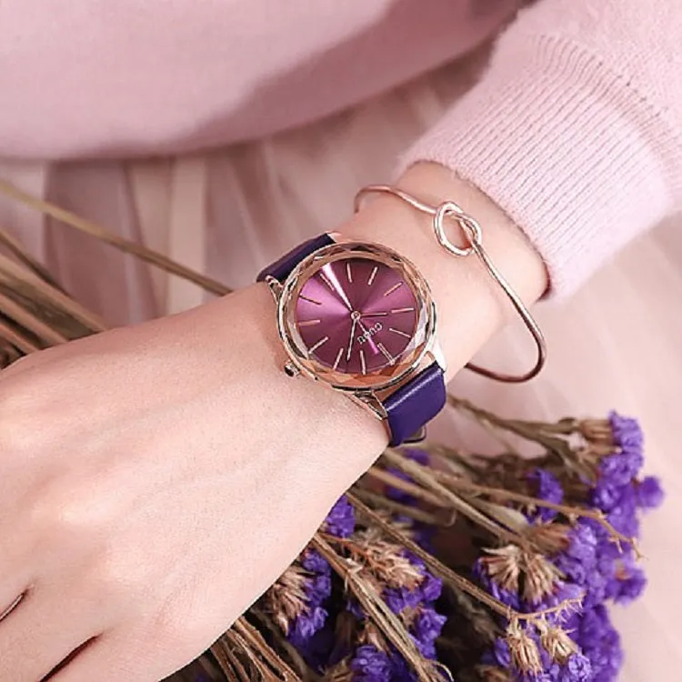 Rhombus Rose Gold Frame Women's Watch