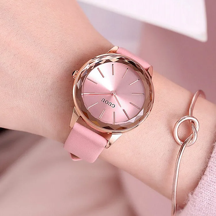 Rhombus Rose Gold Frame Women's Watch