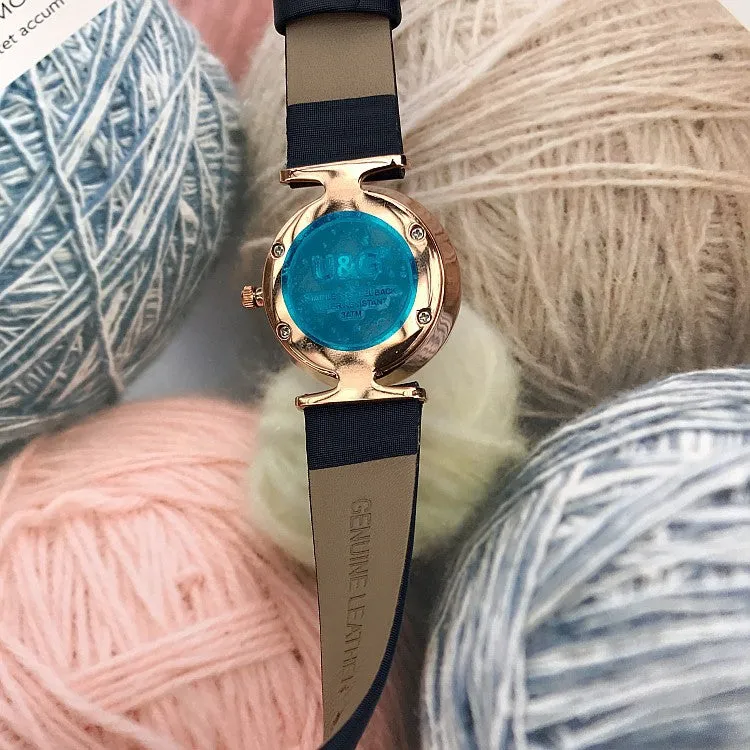 Rhombus-shaped Mirror Women's Watch