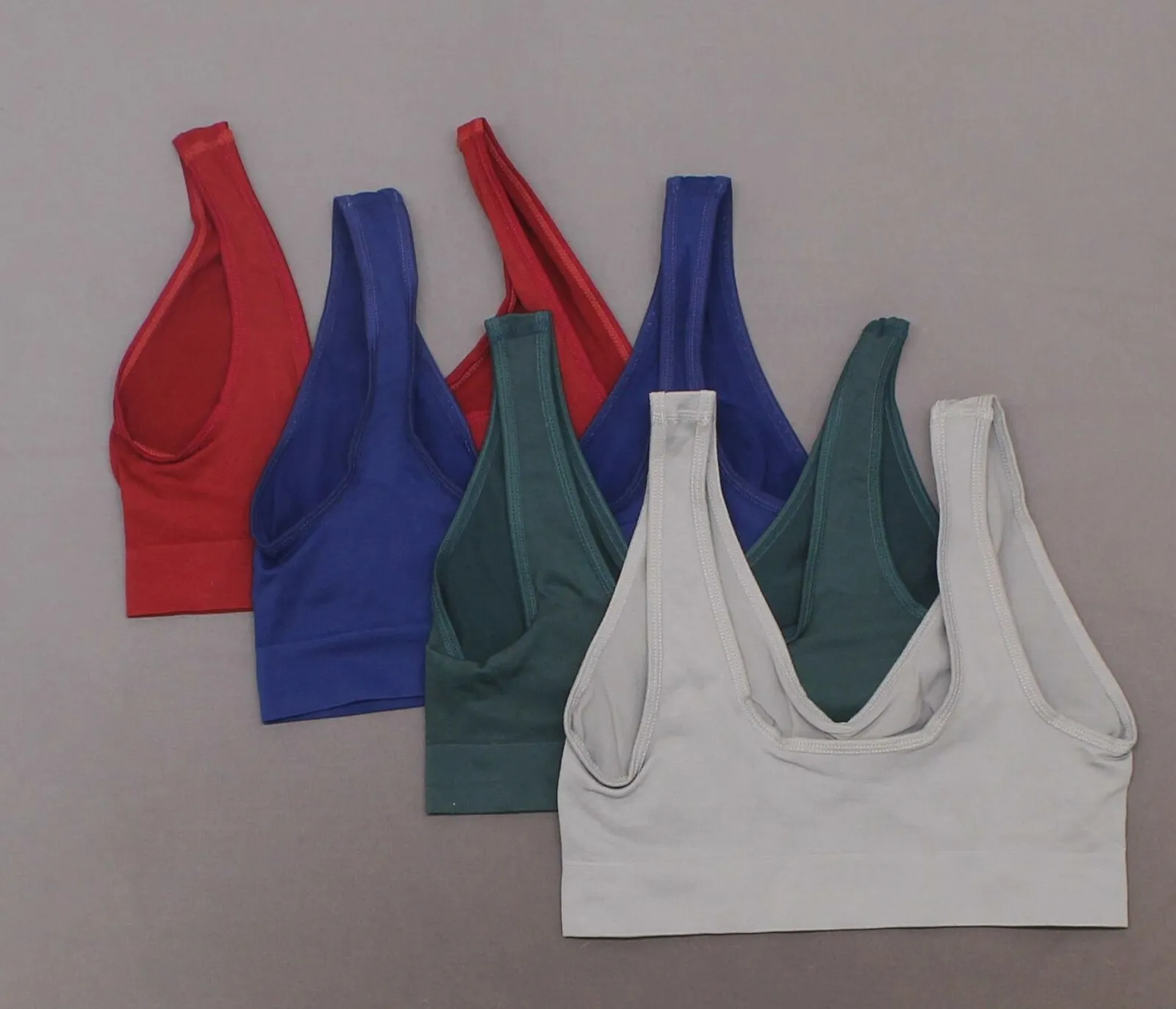 Rhonda Shear 4 Pack Women's Seamless Leisure Ahh Bras