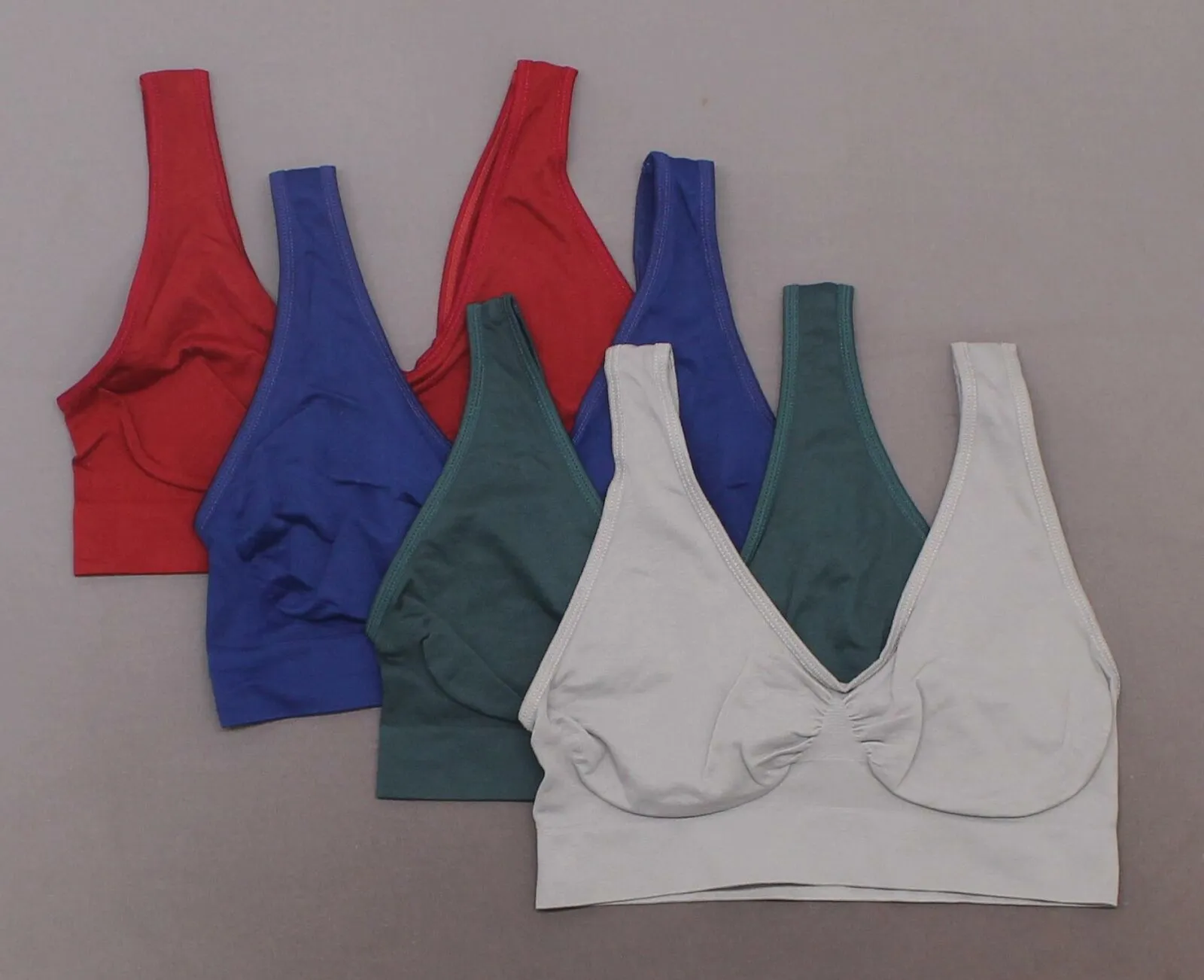 Rhonda Shear 4 Pack Women's Seamless Leisure Ahh Bras