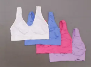 Rhonda Shear Women's LOT OF 4 Seamless Ahh Bras Pinks X-Large