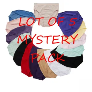 Rhonda Shear Women's Plus Size Ahh Brief Panties LOT OF 5 Mystery Set