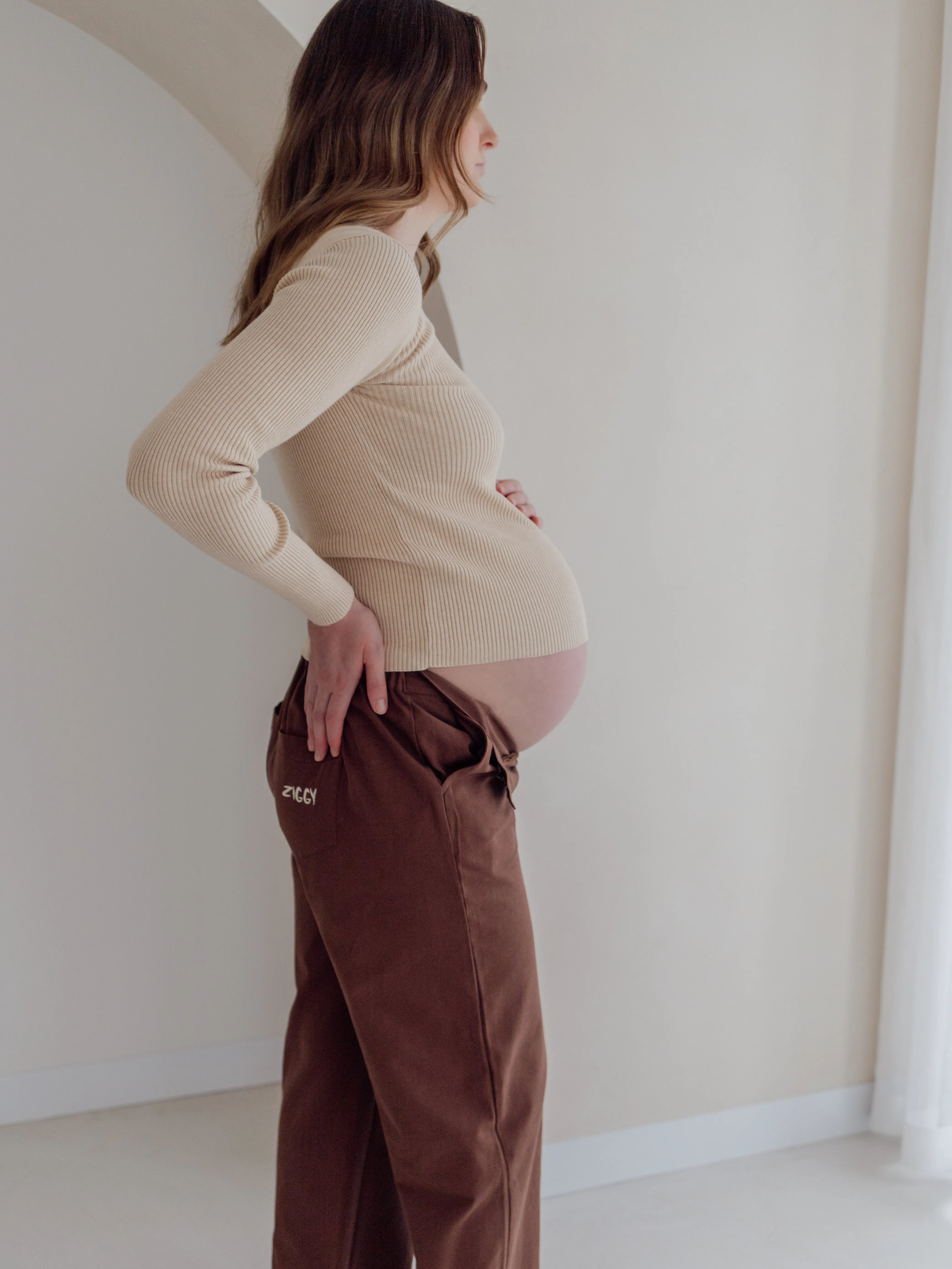 RIBBED TOP | BEIGE (WOMEN'S)