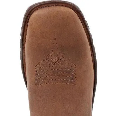 Rocky Women's Legacy 32 4" Square Toe Western Boot -Coffee- RKW0410