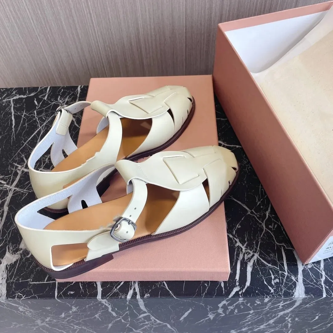 Romania Luxe™ | Women's Leather Sandals | Genuine Leather, Adjustable Straps & Cushioned Footbed