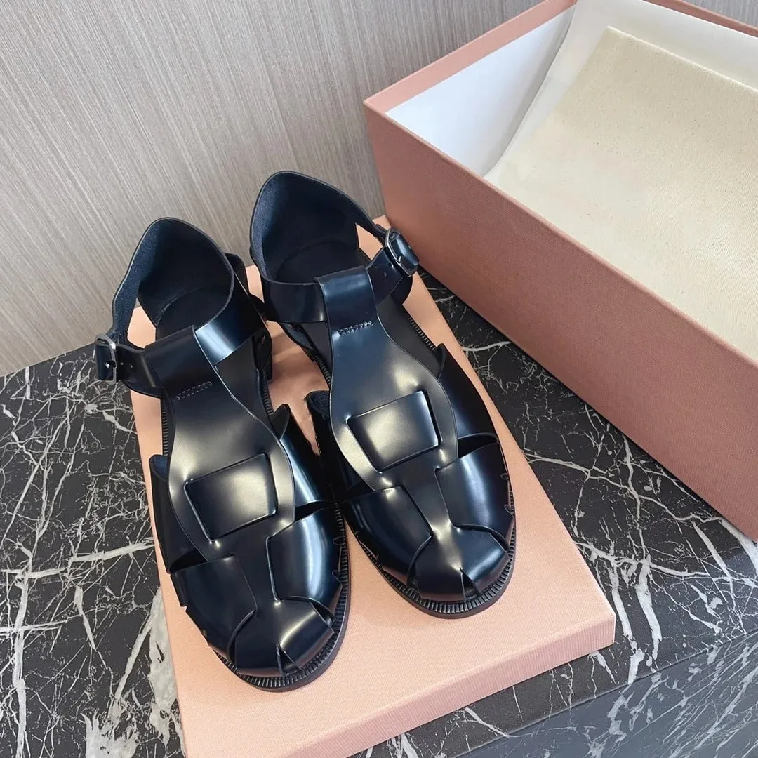 Romania Luxe™ | Women's Leather Sandals | Genuine Leather, Adjustable Straps & Cushioned Footbed