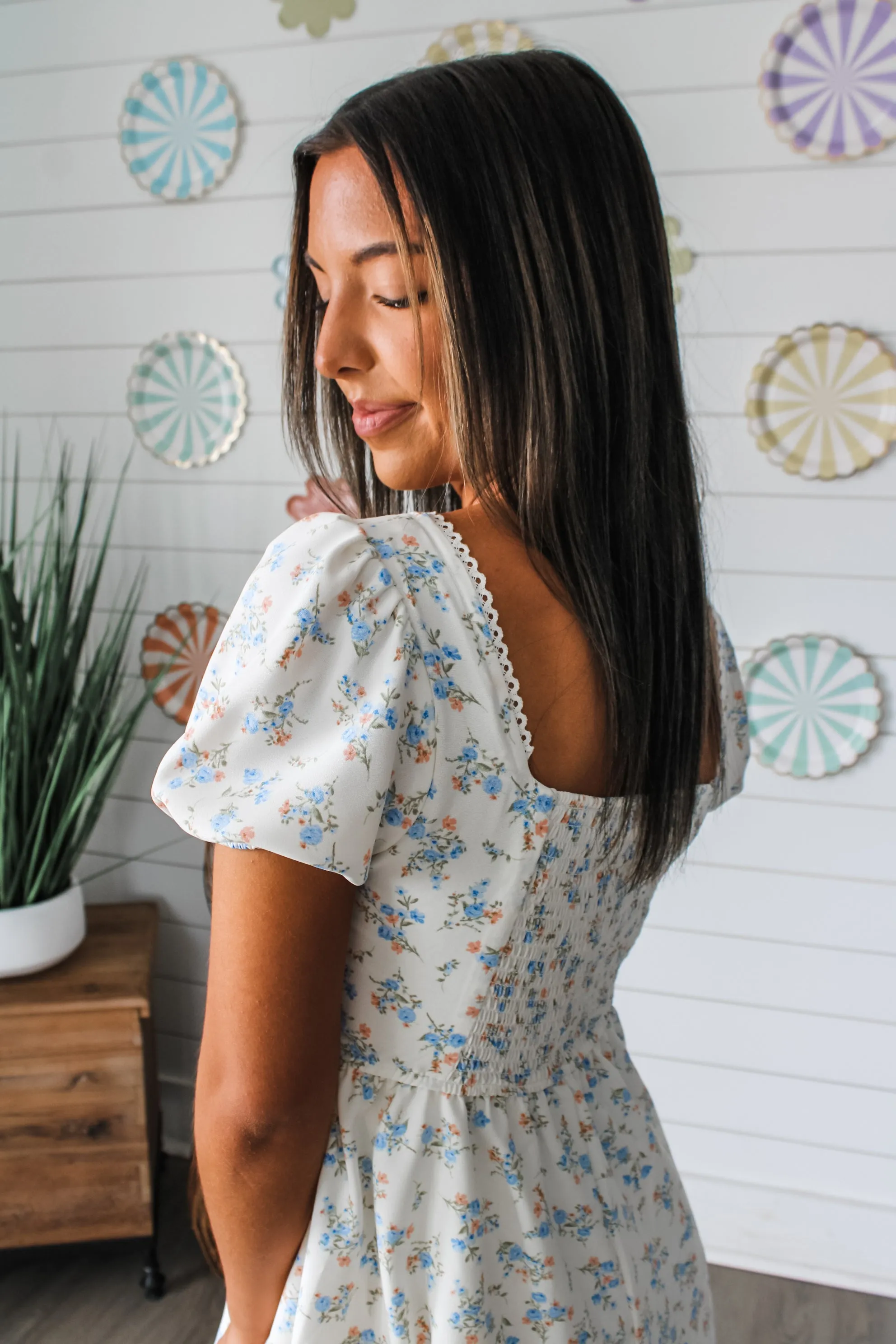Rooftop Romance Floral Mini • White