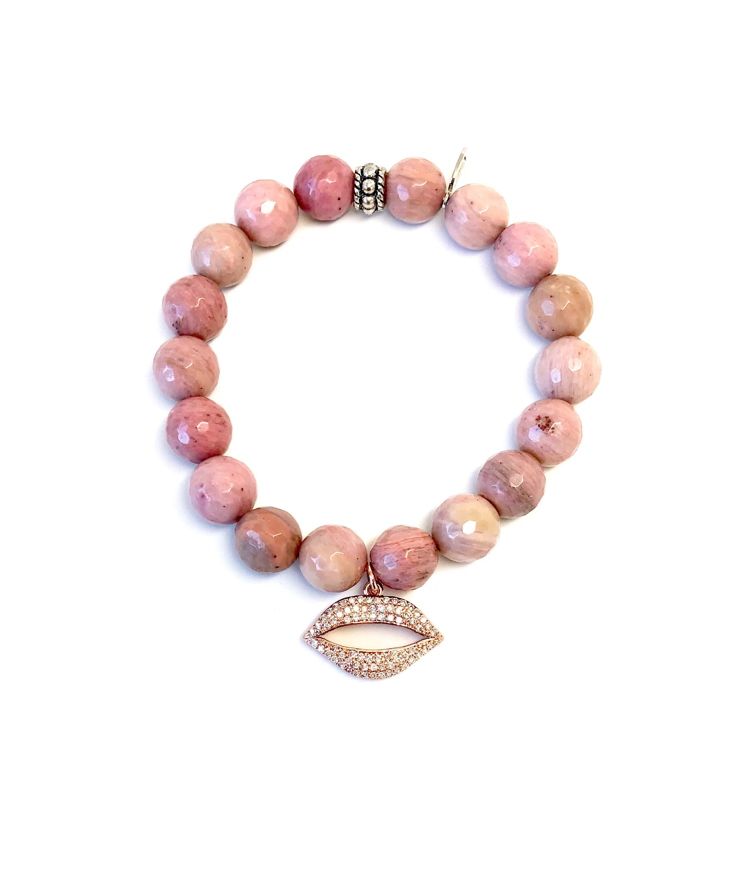 Rose Gold Large Luxe Lips Charm