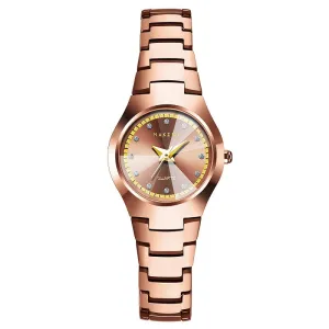 Rose Gold Tungsten Steel Strap Women's Watch