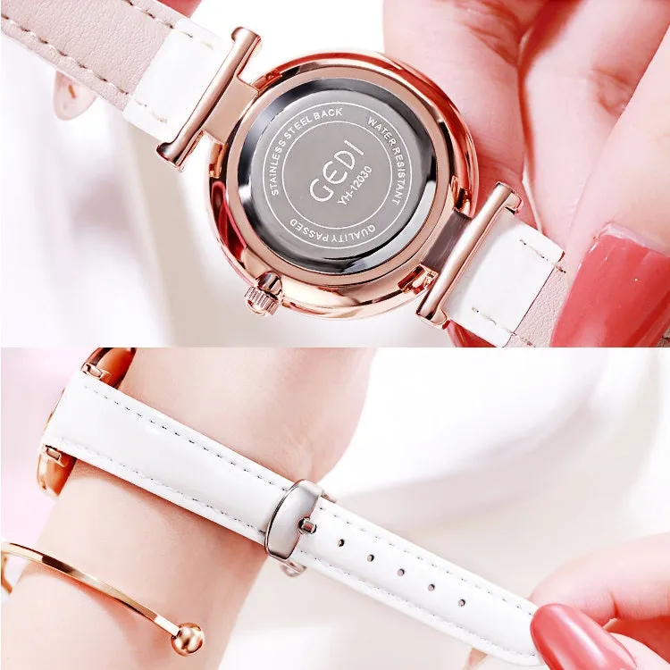 Rotatable Diamond Dial Women's Watch