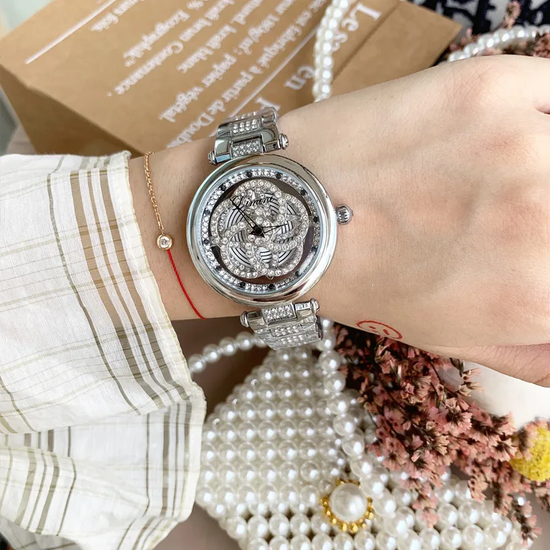 Rotatable Hollow Women's Watch