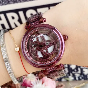 Rotatable Hollow Women's Watch