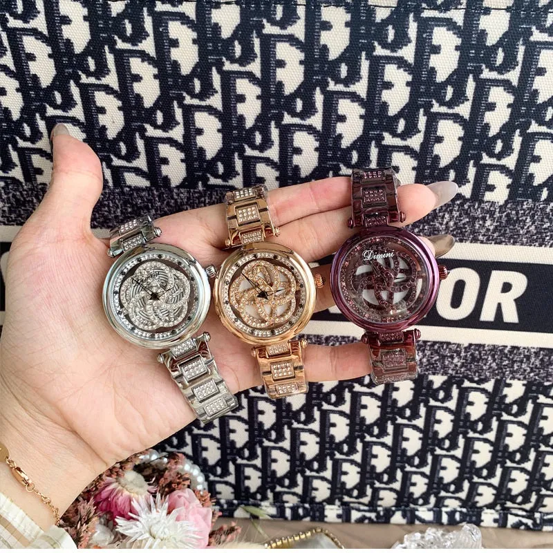 Rotatable Hollow Women's Watch
