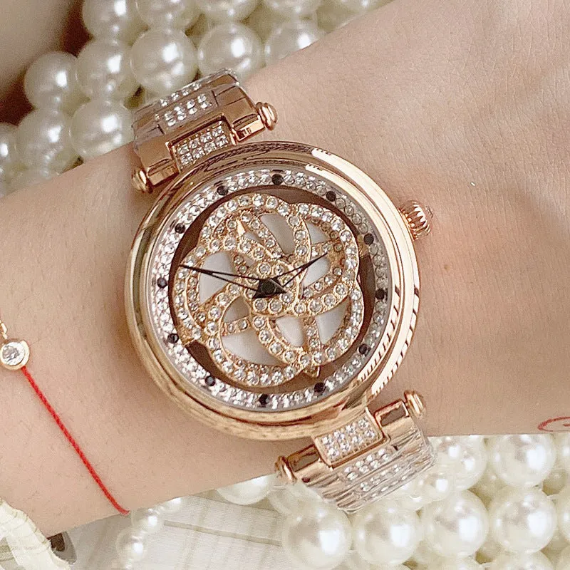Rotatable Hollow Women's Watch