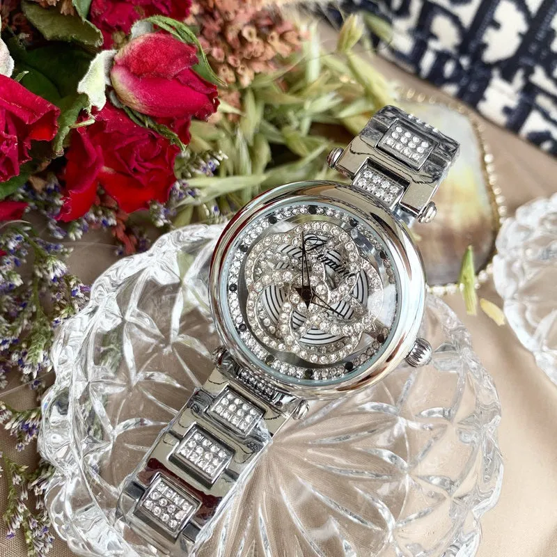 Rotatable Hollow Women's Watch